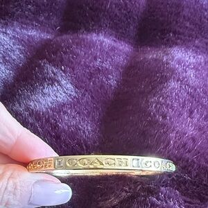 Coach bangle bracelet and matching earrings